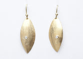 marquis leaf with diamond accent,18k - abigailheche